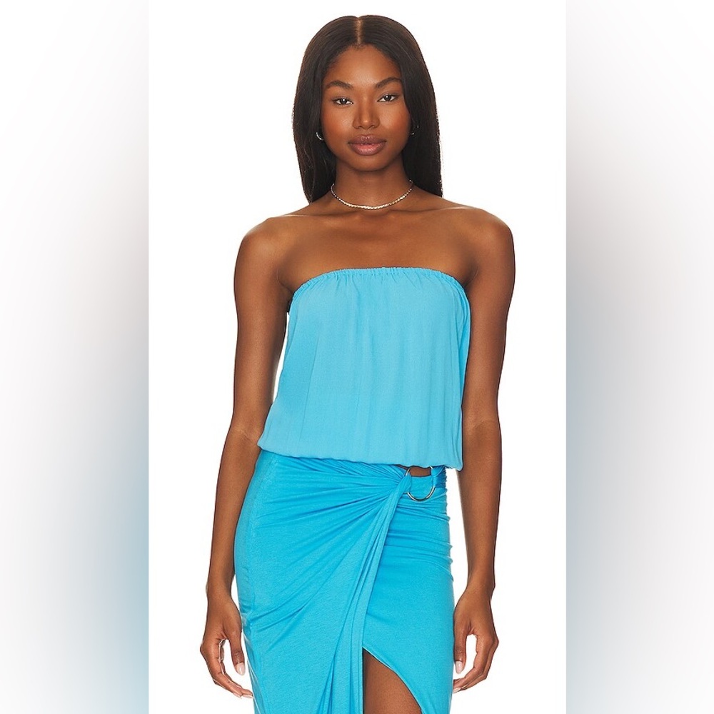 NWOT Indah x REVOLVE Gemma Strapless Tube Top in Ocean Blue Size S/M